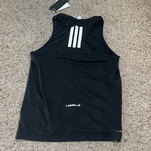 Adidas Les Mills Black Performance Tank Top racer back nwt small sold out online - Picture 5 of 5